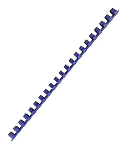Baguette reliure anneaux plastique 12 mm PAVO bleue - Boîte de 100