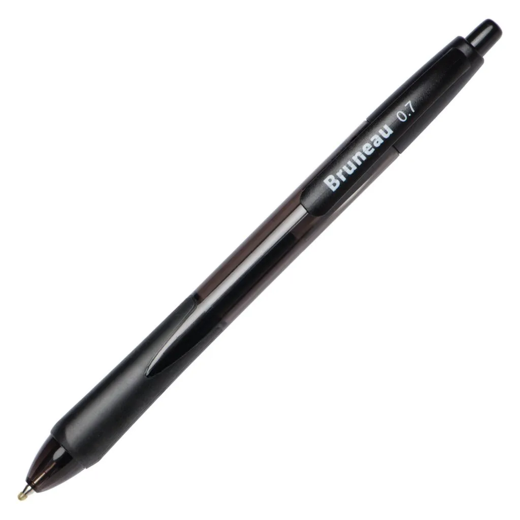 Stylo roller Bruneau gel rétractable pointe 0,7 mm - écriture moyenne noir