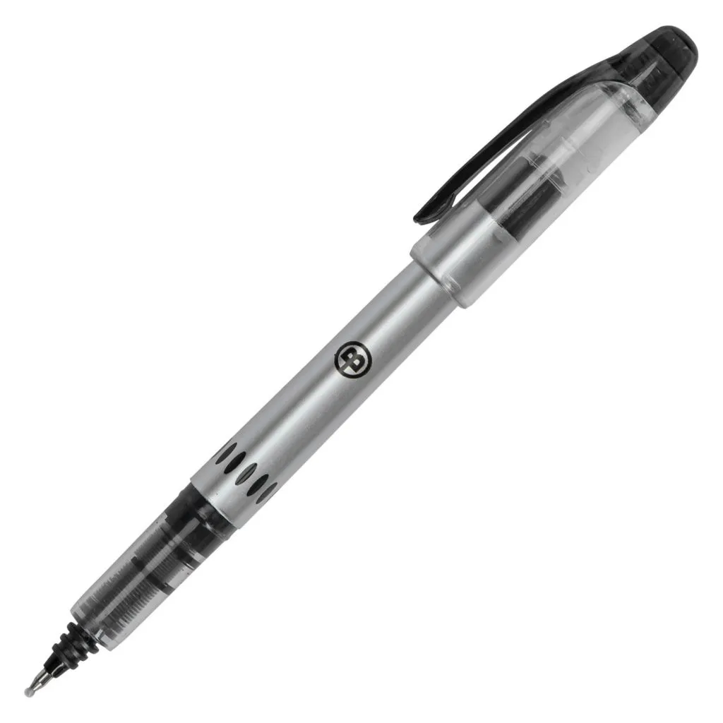 Stylo roller Bruneau à capuchon pointe 0,7 mm - écriture moyenne noir