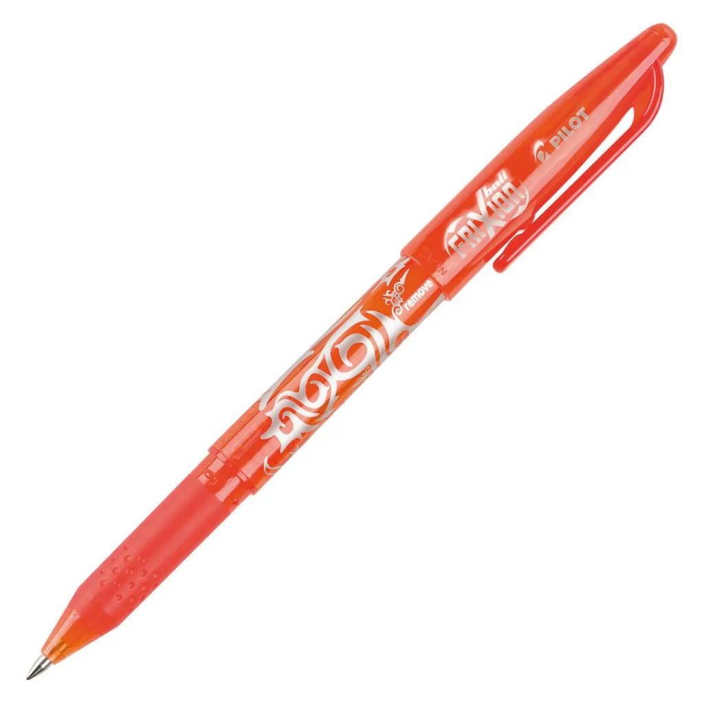 Stylo roller Pilot FriXion Ball effaçable à capuchon pointe 0,7 mm - écriture fine orange