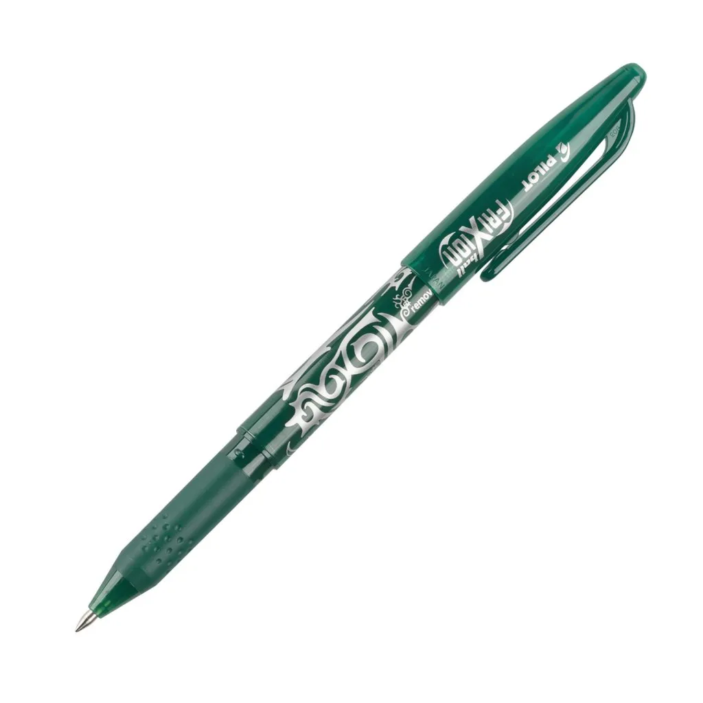 Stylo roller Pilot FriXion Ball effaçable à capuchon pointe 0,7 mm - écriture fine vert