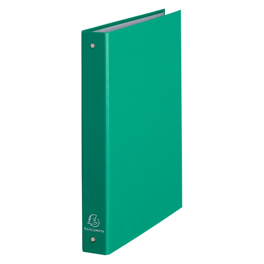 Classeur 4 anneaux cartonné Exacompta A4 - Dos 4 cm vert