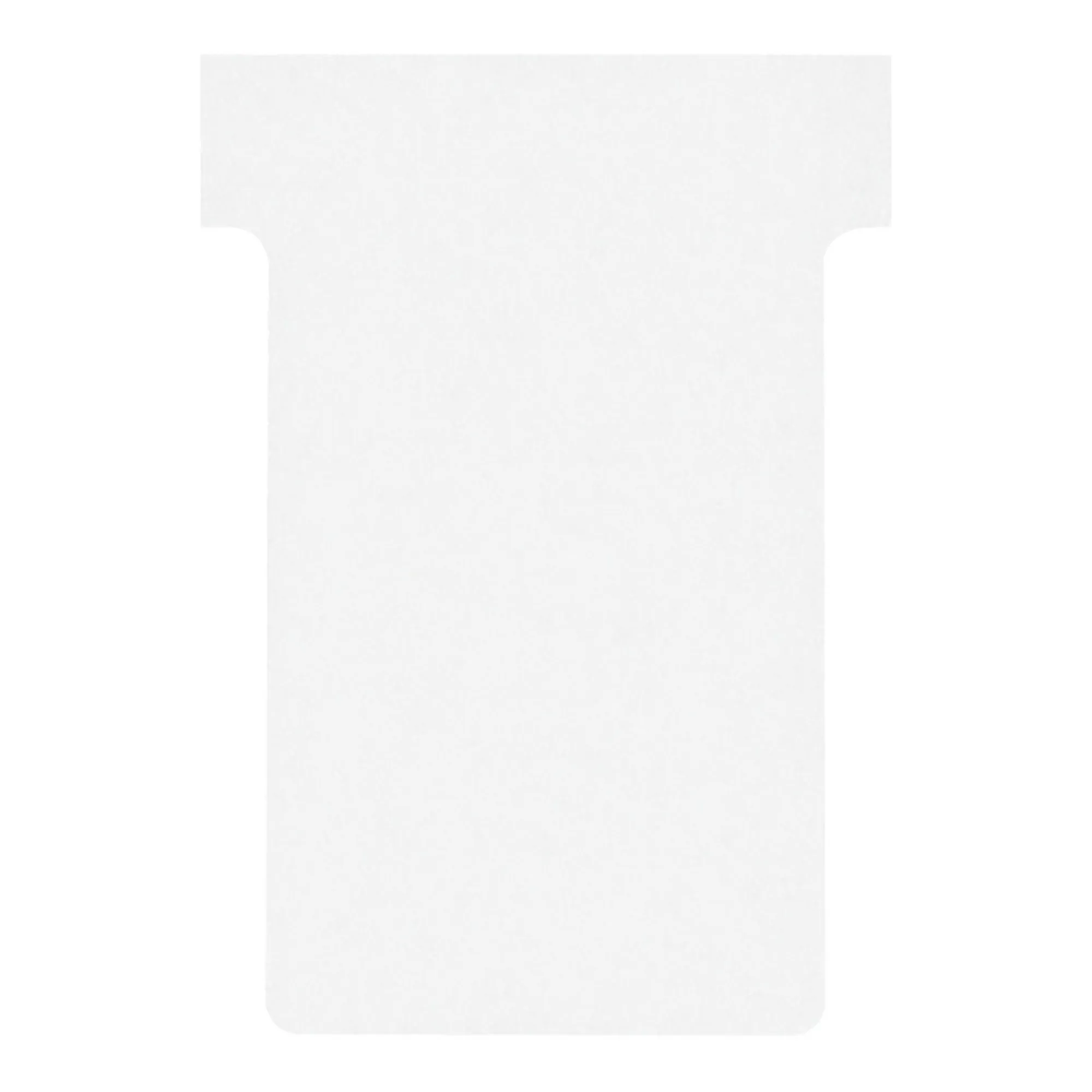 Fiches T indice 2 / 60 mm - blanc - Lot de 100