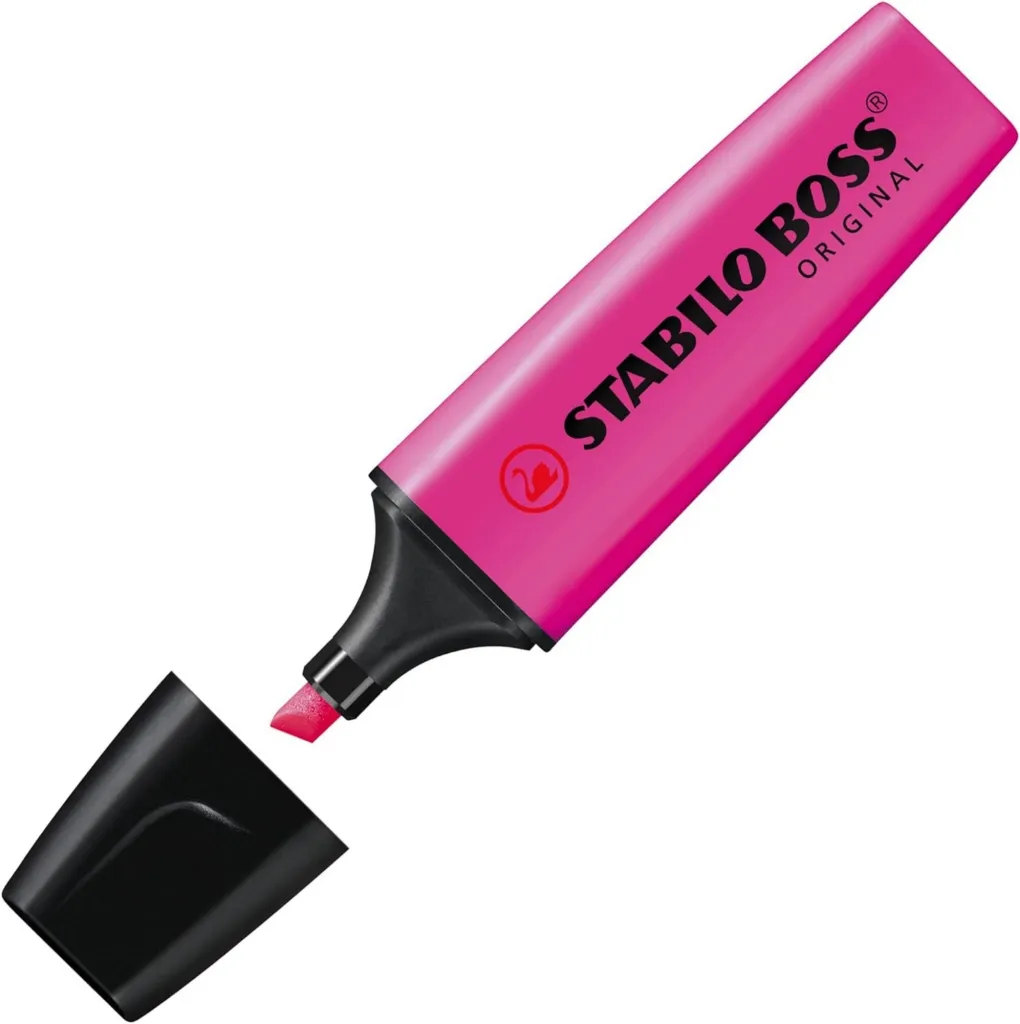 Surligneur Stabilo Boss rose