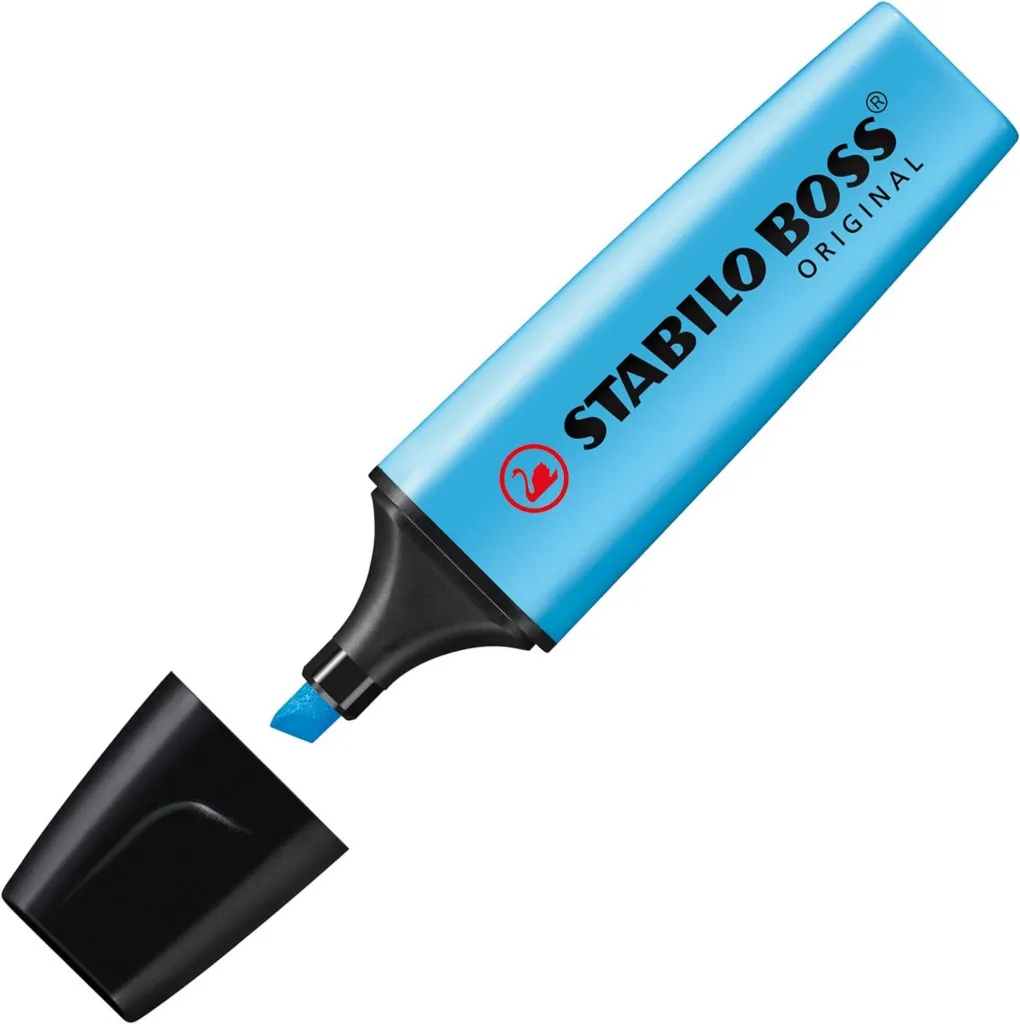 Surligneur Stabilo Boss bleu