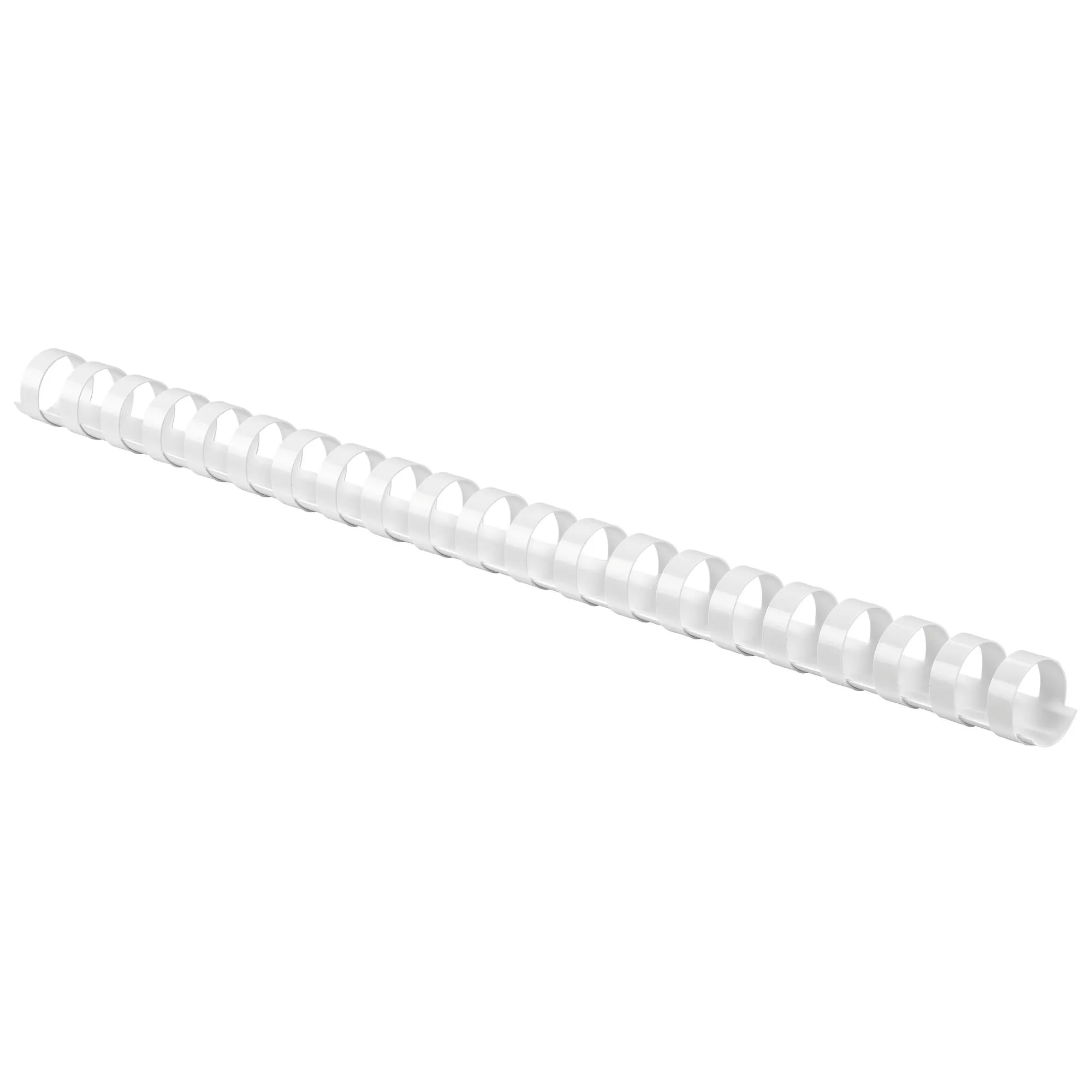 Baguette reliure anneaux plastique PAVO 16 mm blanche - Boîte de 100