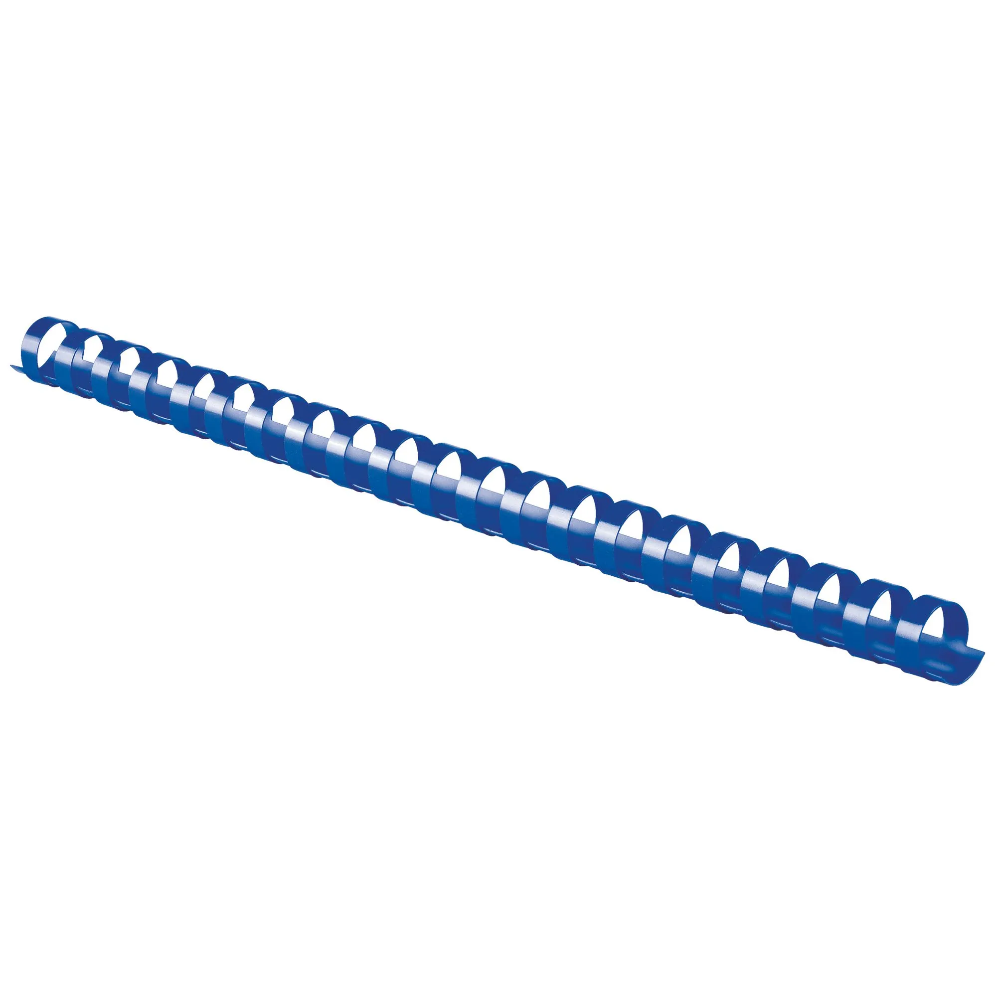 Baguette reliure anneaux plastique PAVO 16 mm bleue - Boîte de 100
