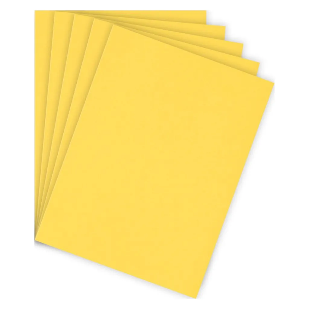 Sous-chemise standard 80 g Bruneau 22 x 31 cm jaune - Paquet de 100