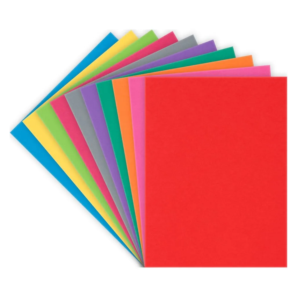 Sous-chemise standard 80 g Bruneau 22 x 31 cm couleurs assorties - Paquet de 100