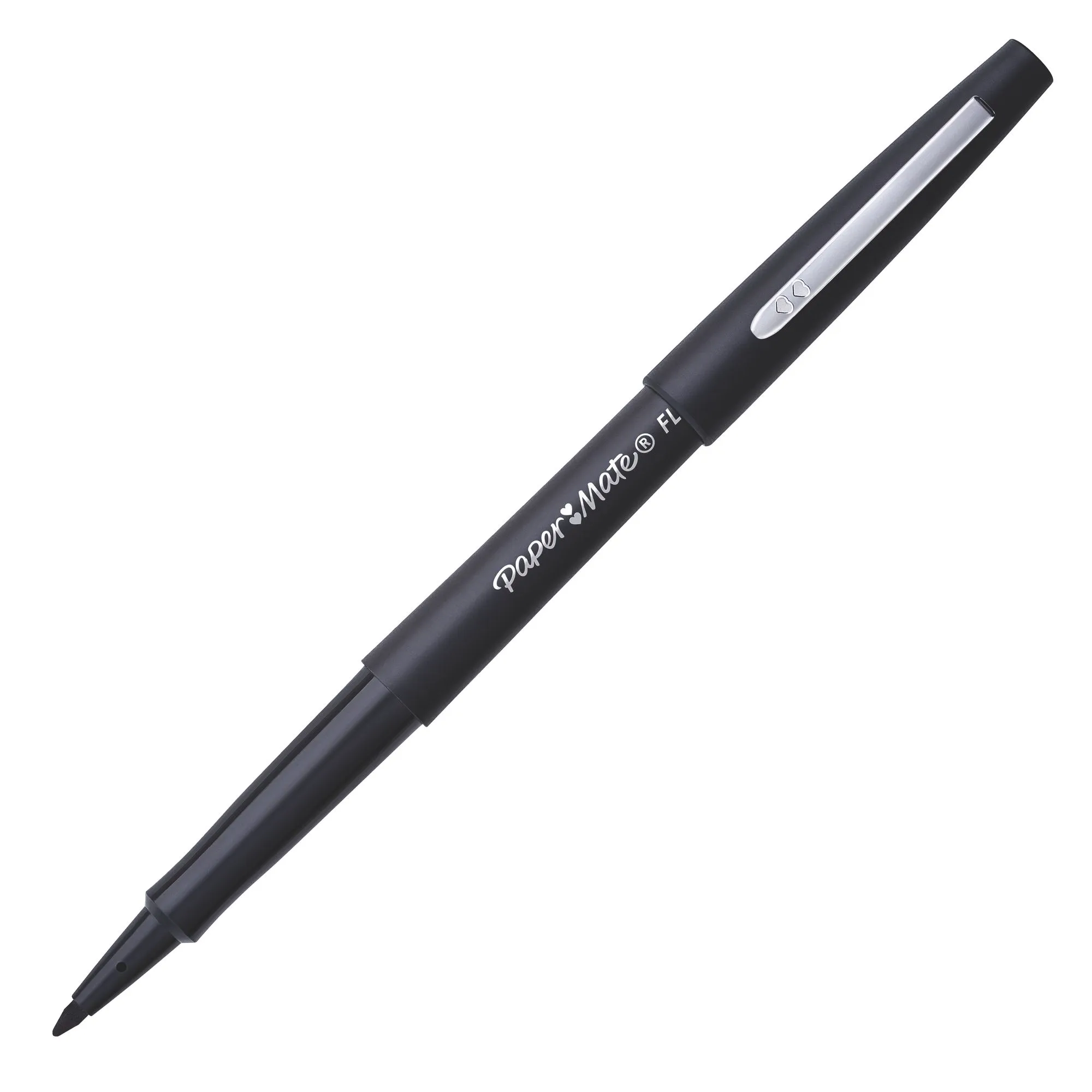 Stylo feutre Papermate Flair à capuchon pointe 1 mm - écriture moyenne noir