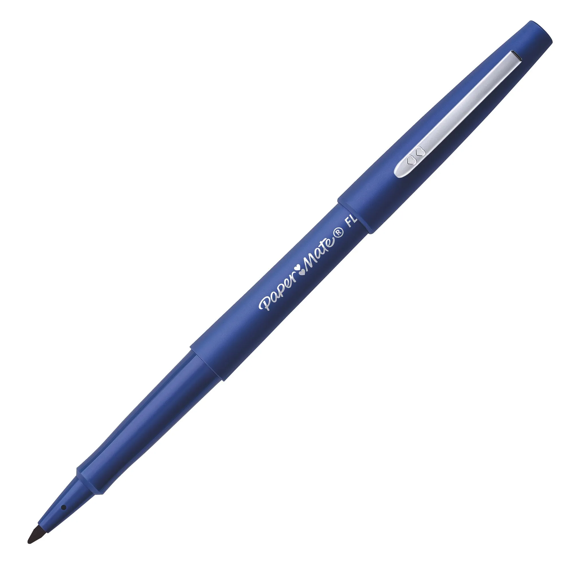 Stylo feutre Papermate Flair à capuchon pointe 1 mm - écriture moyenne bleu