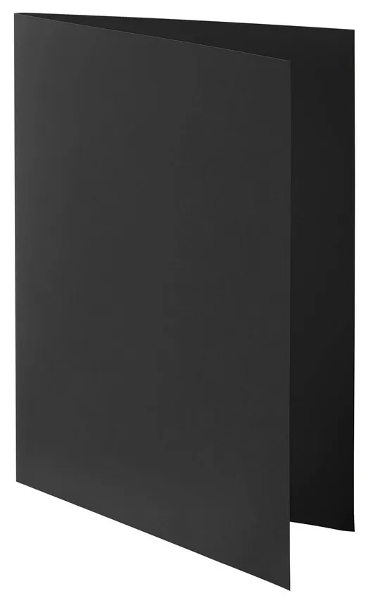 Chemise standard 210 g Bruneau 24 x 32 cm noire - Paquet de 100