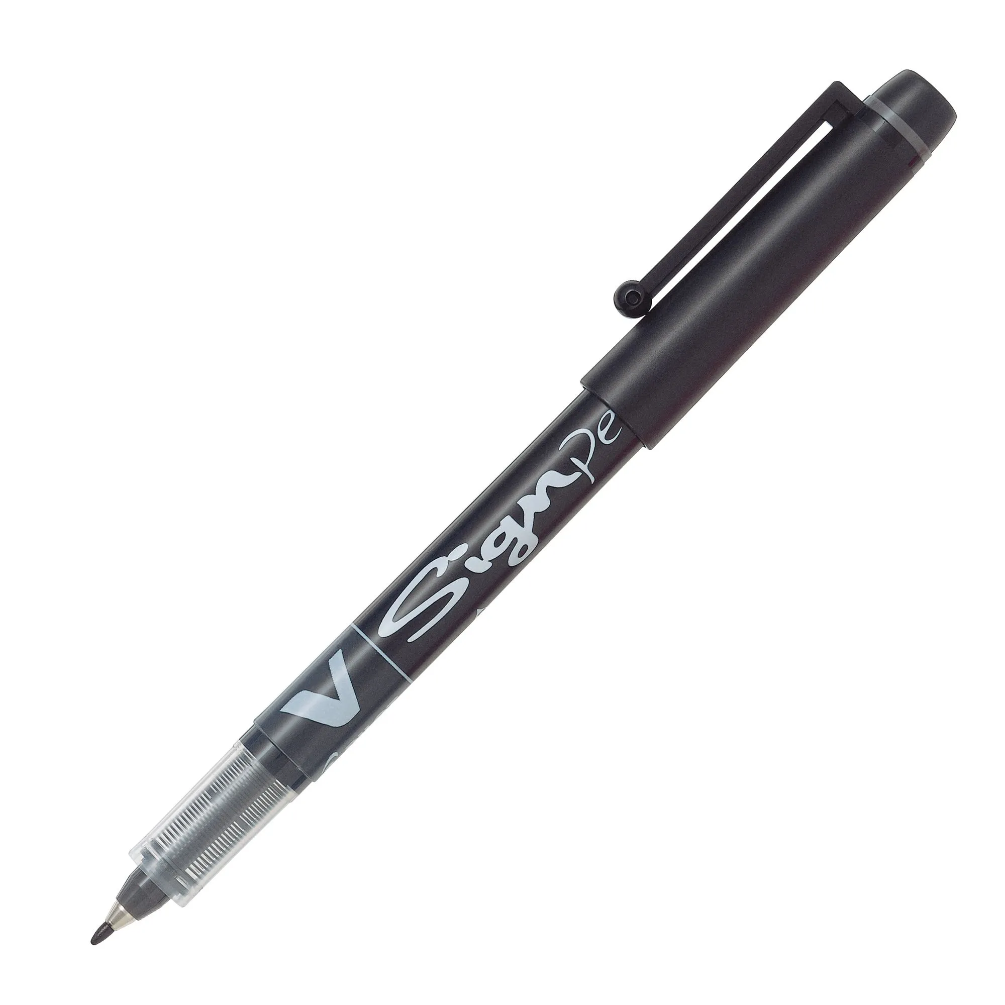 Stylo feutre Pilot V-Sign Pen à capuchon pointe 2 mm- écriture moyenne noir