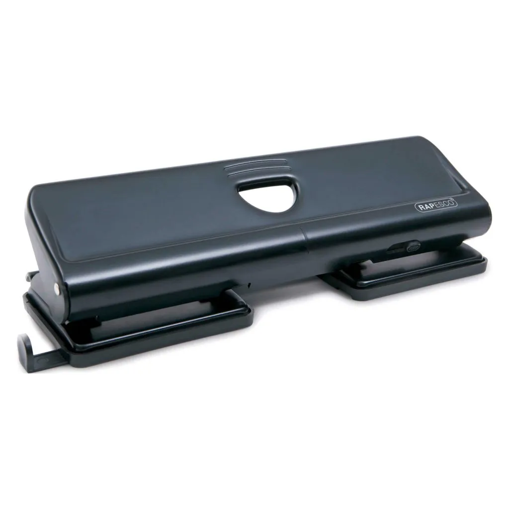 Perforateur de bureau 4 trous Rapesco noir - capacité 22 feuilles