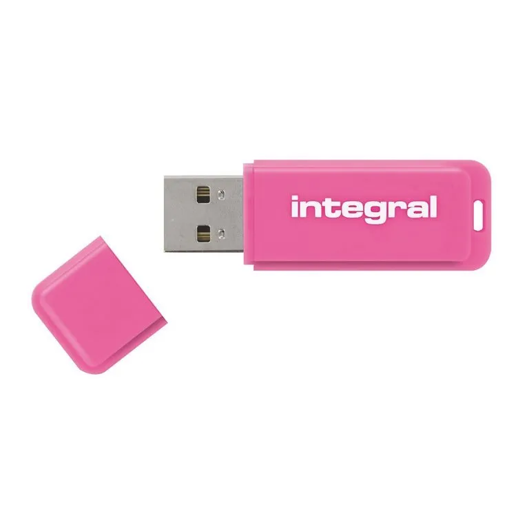 Clé USB Integral Néon 8 Go rose