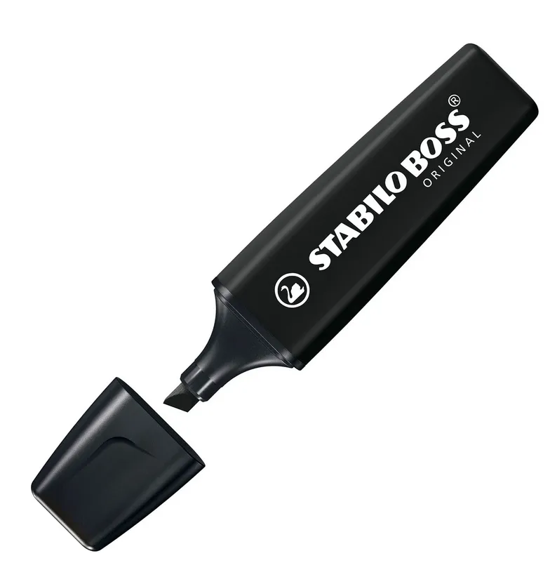 Surligneur Stabilo Boss noir