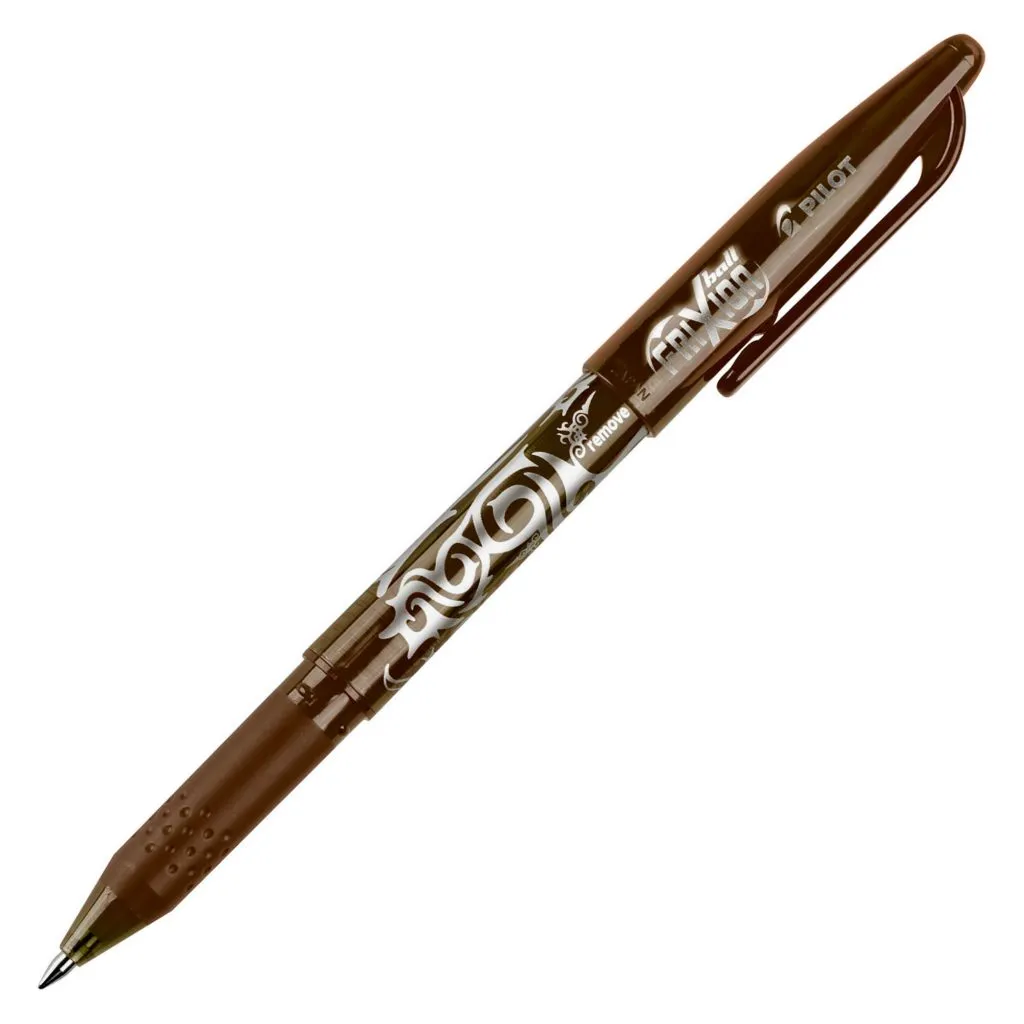 Stylo roller Pilot FriXion Ball effaçable à capuchon pointe 0,7 mm - écriture fine marron