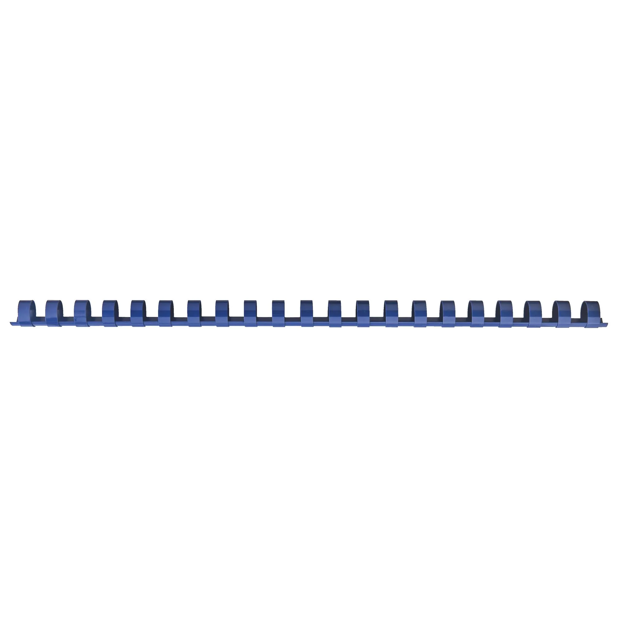 Baguette reliure anneaux plastique PAVO 8 mm bleue - Boîte de 100