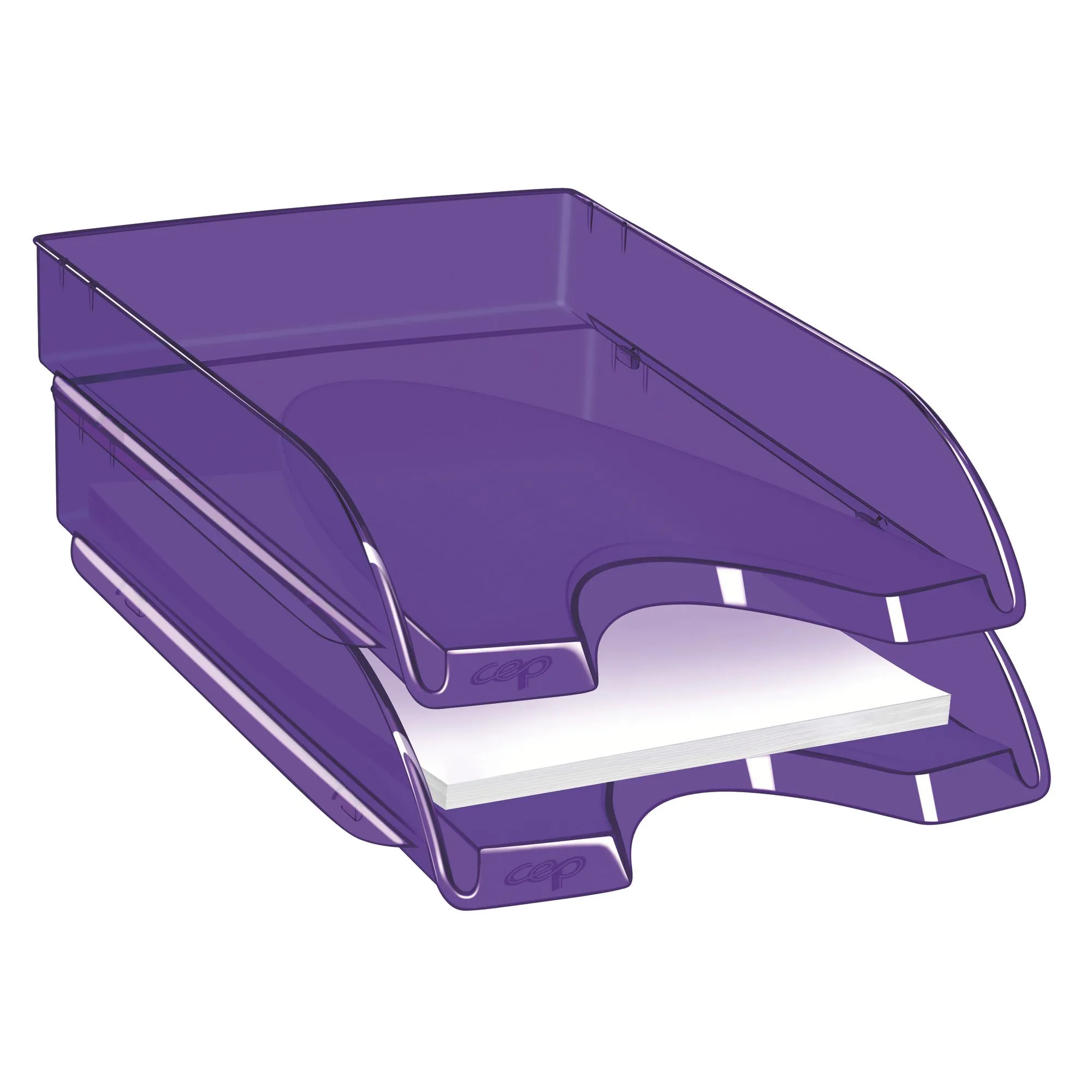 Corbeille à courrier à la française Cep Tendance violette