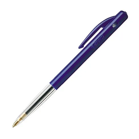 Stylo bille Bic M10 rétractable pointe 1 mm - écriture moyenne bleu