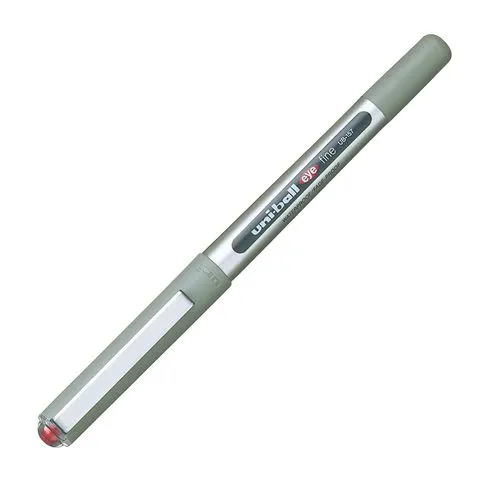 Stylo roller Uni Ball Eye à capuchon pointe 0,7 mm- écriture moyenne rouge