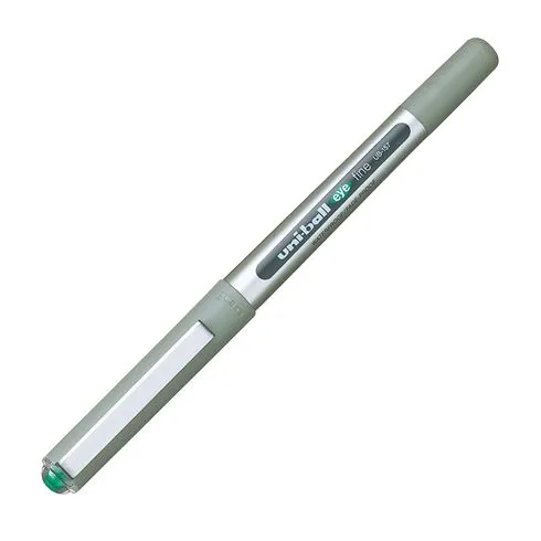 Stylo roller Uni Ball Eye à capuchon pointe 0,7 mm- écriture moyenne vert
