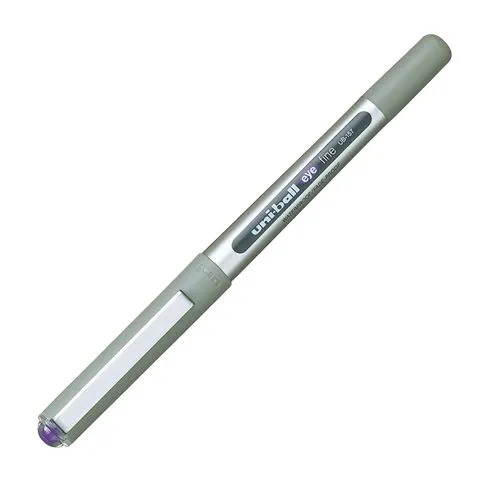 Stylo roller Uni Ball Eye à capuchon pointe 0,7 mm- écriture moyenne violet