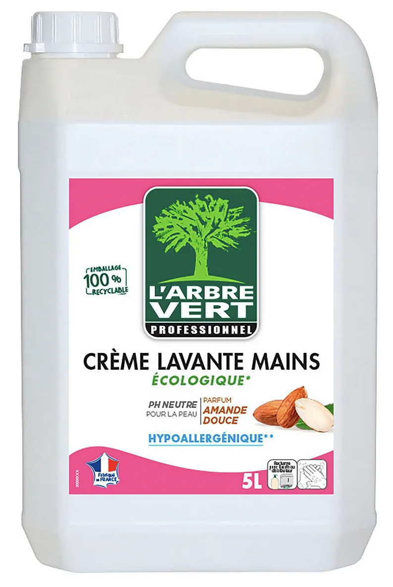 Crème lavante Amande douce L arbre Vert professionnel