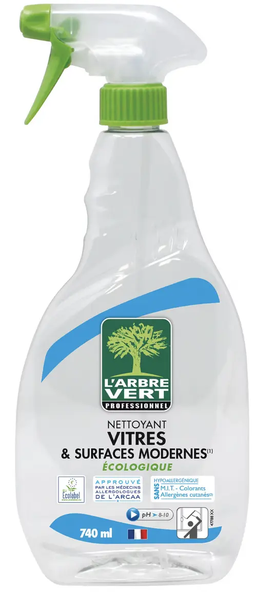 Nettoyant vitres L Arbre Vert professionnel menthe