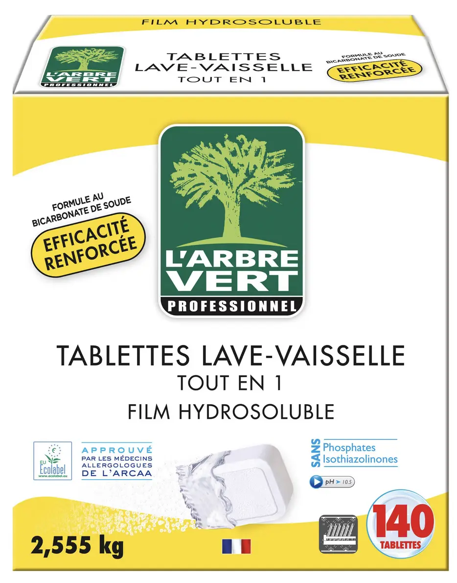 Tablettes lave-vaisselle L Arbre Vert Professionnel Tout en 1