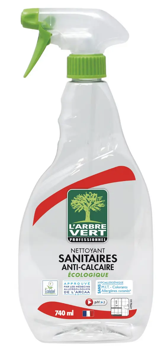 Nettoyant anticalcaire Sanitaire L’Arbre Vert professionnel