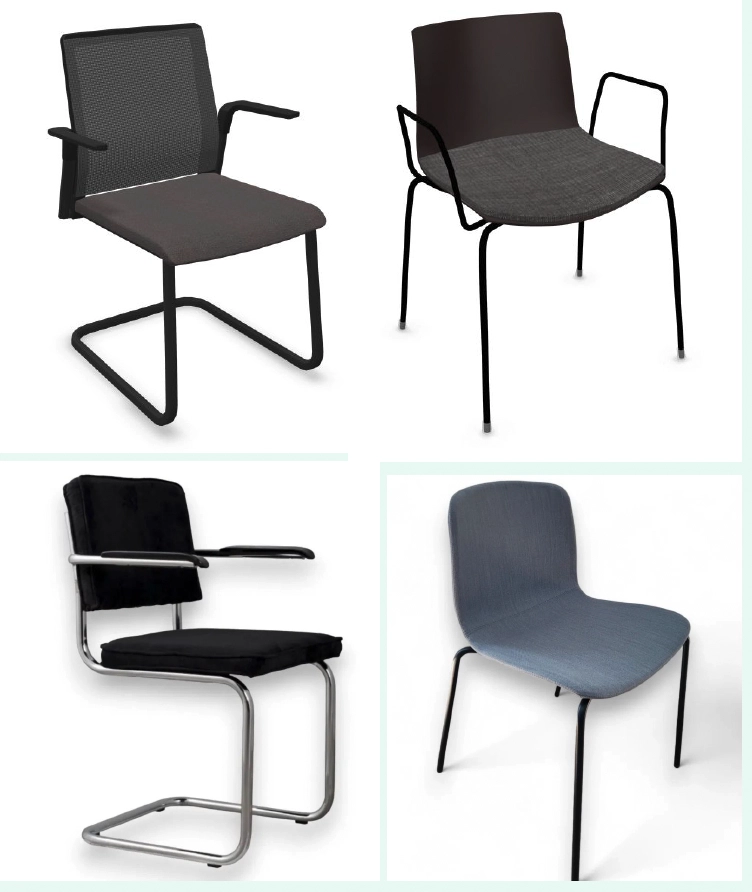 Chaise de réunion empilable