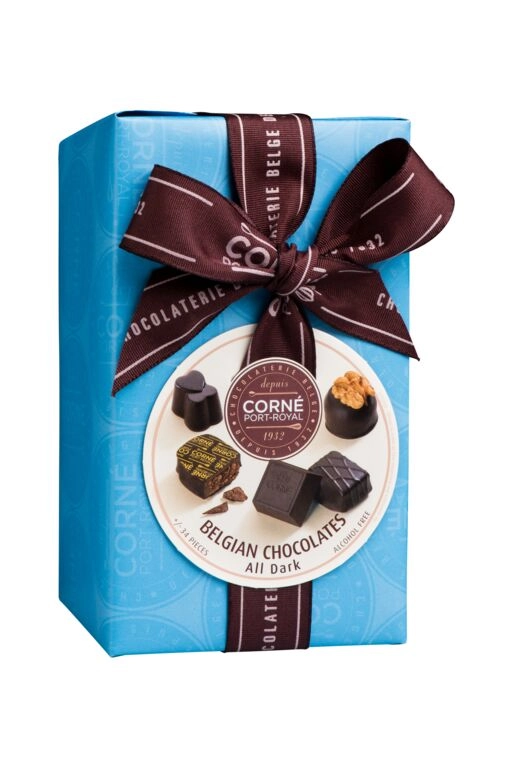 Ballotin 18 chocolats noirs sans alcool