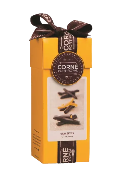 Oranges confites enrobées chocolat noir