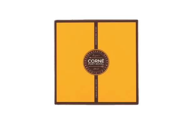 Boîte carrée garnie 9 chocolats