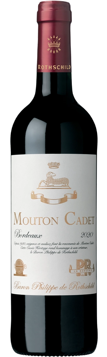 BORDEAUX rouge MOUTON-CADET HERITAGE 2020, en étui cadeau