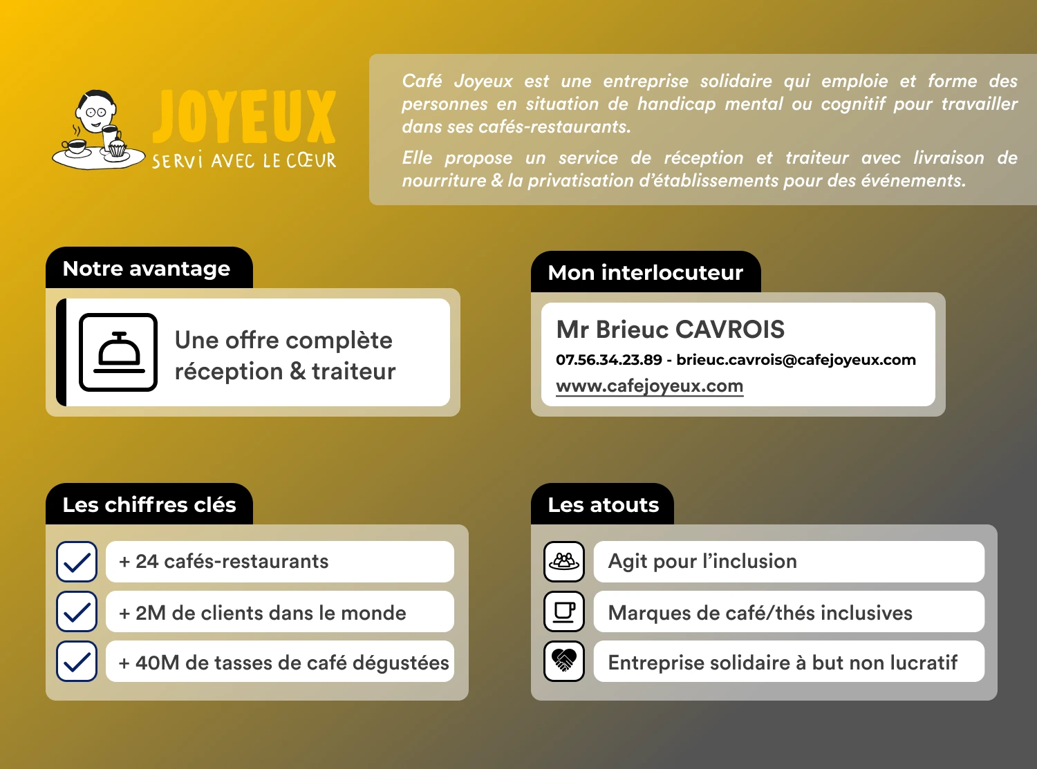 Offre evenement et service traiteur