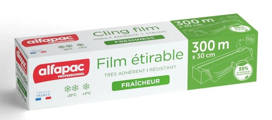 FILM ALIMENTAIRE 0.30 X 300 M BOÎTE DISTRIB. 