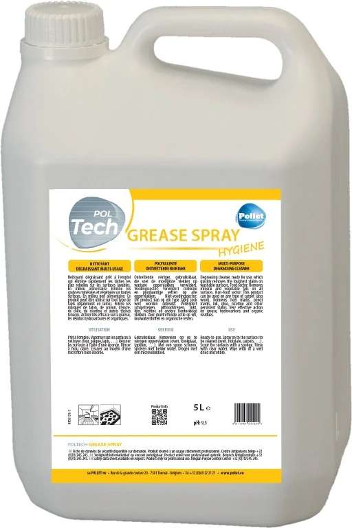 POLTECH GREASE SPRAY DEGRAISSANT MULTI-USAGE 5L 