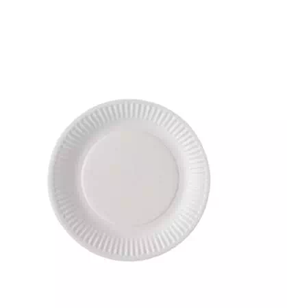 ASSIETTE CARTON BLANC DIAM. 180 BIODEGRADABLE 