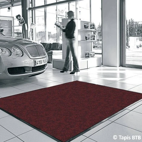 TAPIS WELCOME 100X150CM ROUGE/NOIR