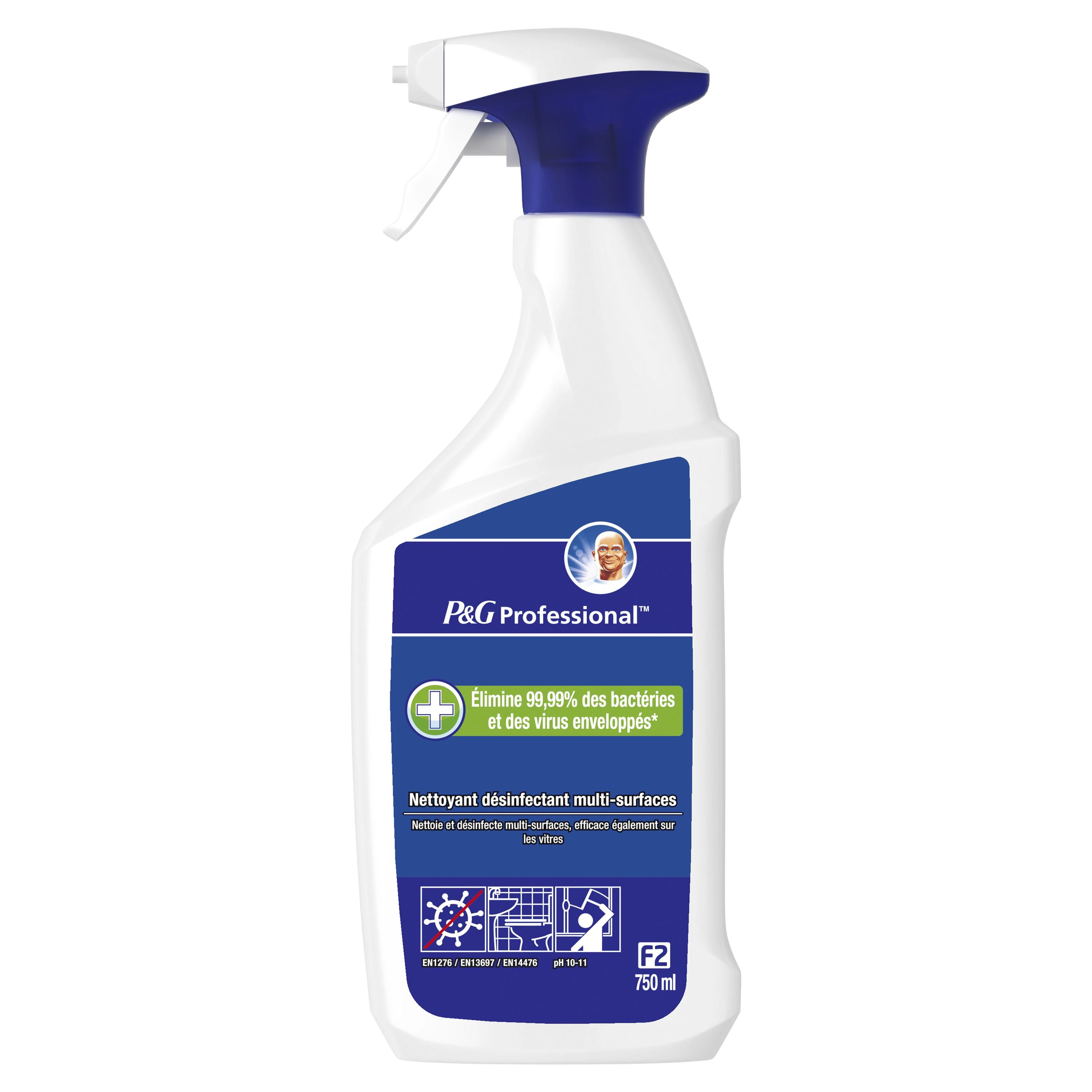 P&G PROF F2 NETTOYANT DESINFECTANT MULTI-SURFACES 