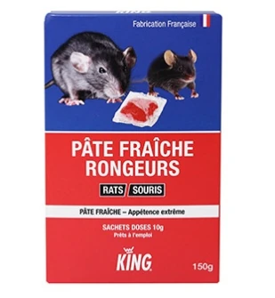 PÂTE RAT-SOURIS 150G KING (15 sachets de 10gr) 