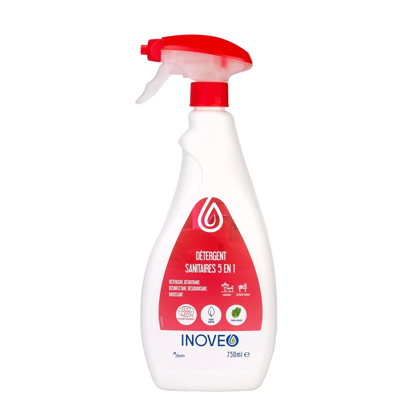 INOVEO DETERGENT 4D SANITAIRES 750ML 5EN1 ECOCERT