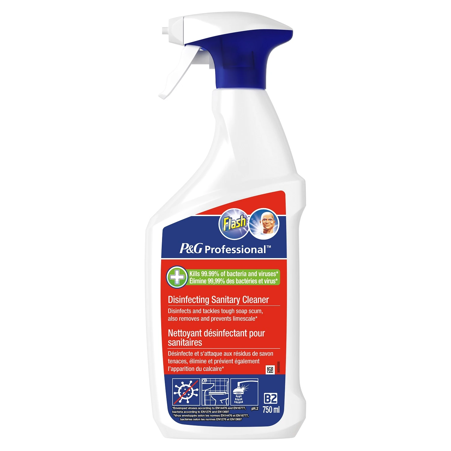 P&G PRO B2 DESINFECTANT DETARTRANT SANITAIRE 