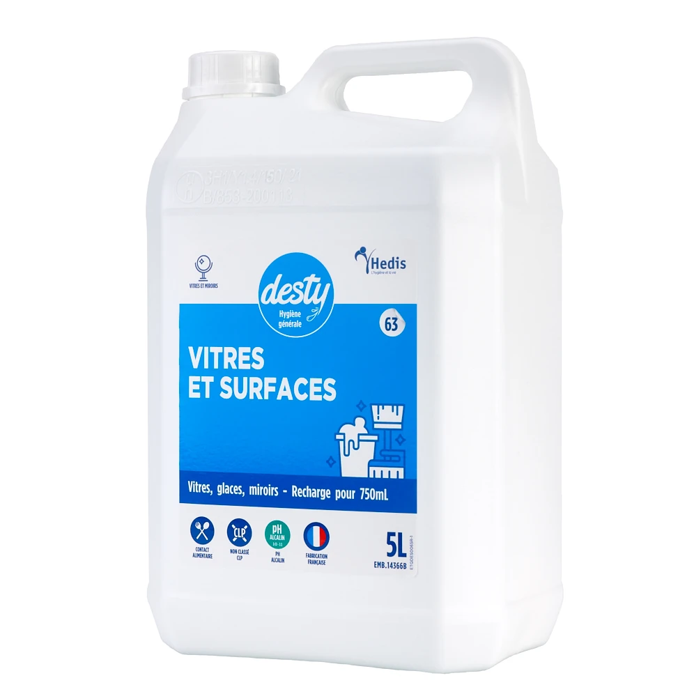 DESTY DETERGENT VITRES & SURFACES 5L (63)