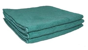 LAVETTE MICROFIBRE TRICOT SOFT VERT 40X40CM PAR 5