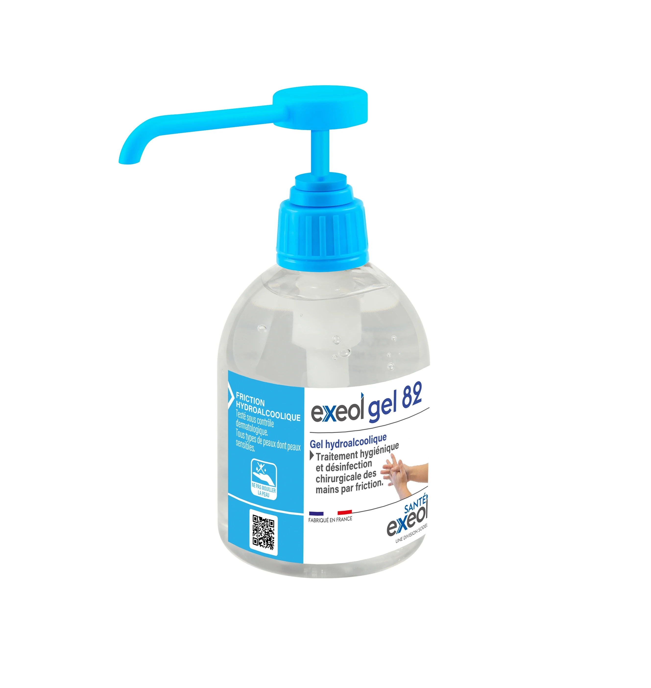 GEL HYDROALCOOLIQUE POMPE 300ML EXEOL GEL 82