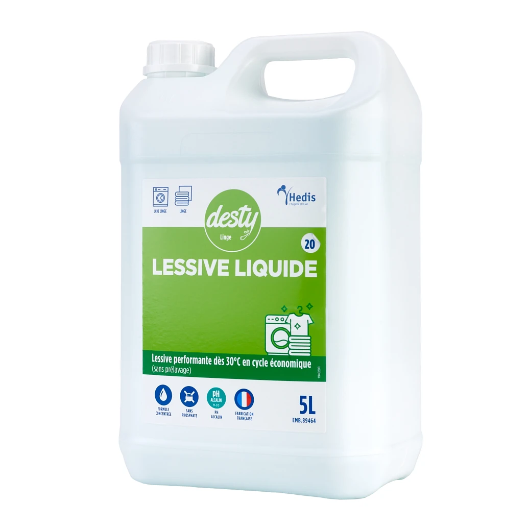 DESTY LESSIVE LIQUIDE TOUS TEXTILES 5L (20)