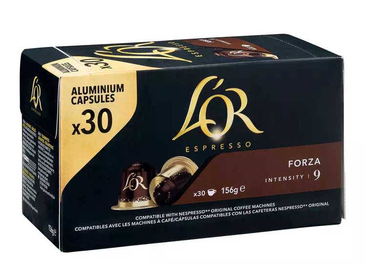 Capsules de café L’Or Espresso Forza - Boîte de 30